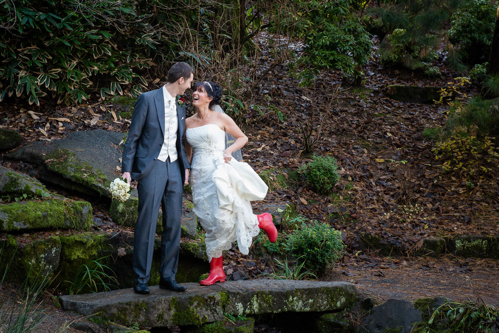 Wellie boots on your wedding day!